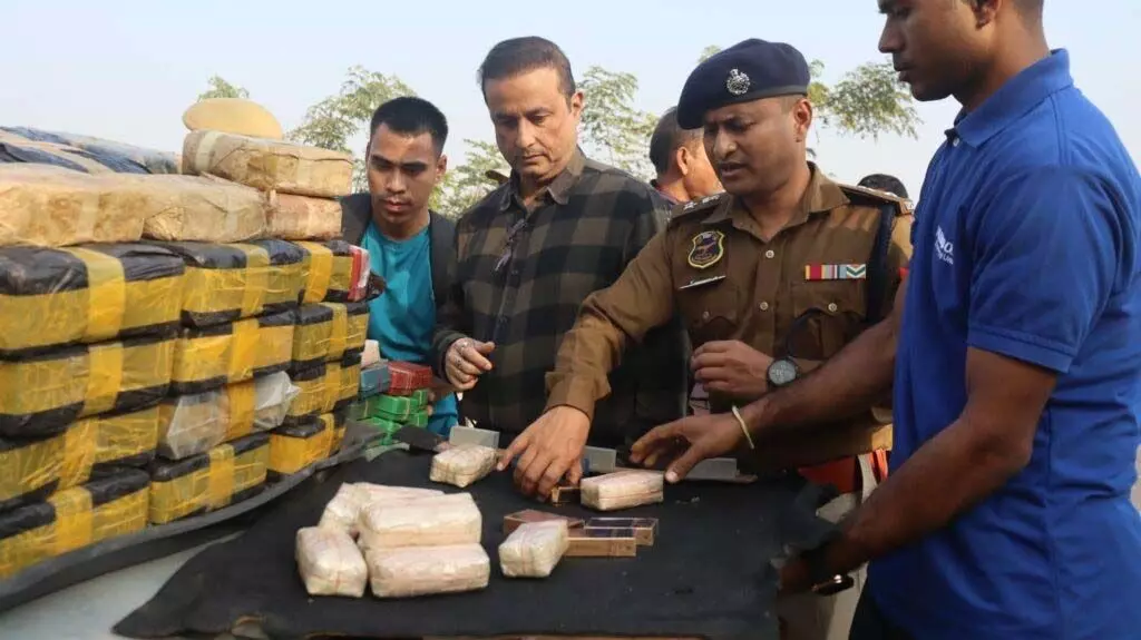 Assam police ने संयुक्त अभियान में 120 करोड़ रुपये मूल्य की ड्रग्स जब्त की