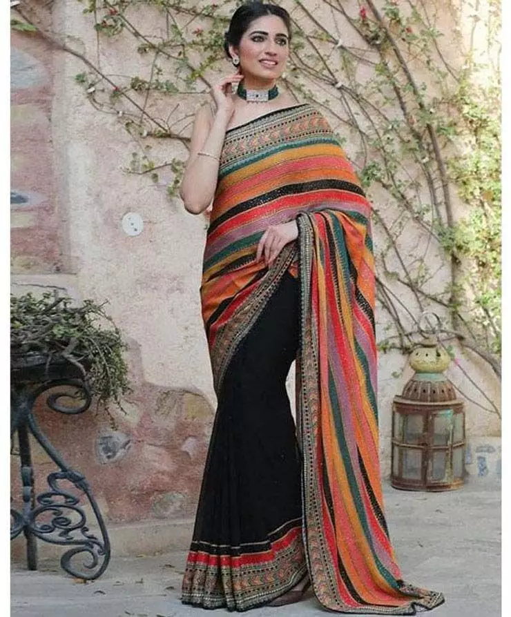 Saree Fashion: रंग-बिरंगी साड़ियों के  नए डिजाइंस