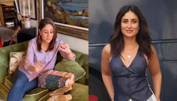 Kareena Kapoor स्टडी रूम में पोज देते हुए