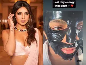 Priyanka Chopra का ‘द ब्लफ’ के सेट पर ‘आखिरी दिन’ ‘मॉर्निंग मास्क’ के साथ शुरू हुआ