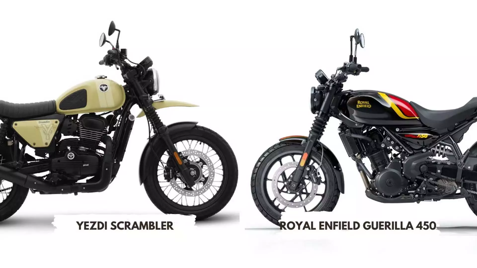 Yezdi Scrambler बनाम रॉयल एनफील्ड गुरिल्ला 450