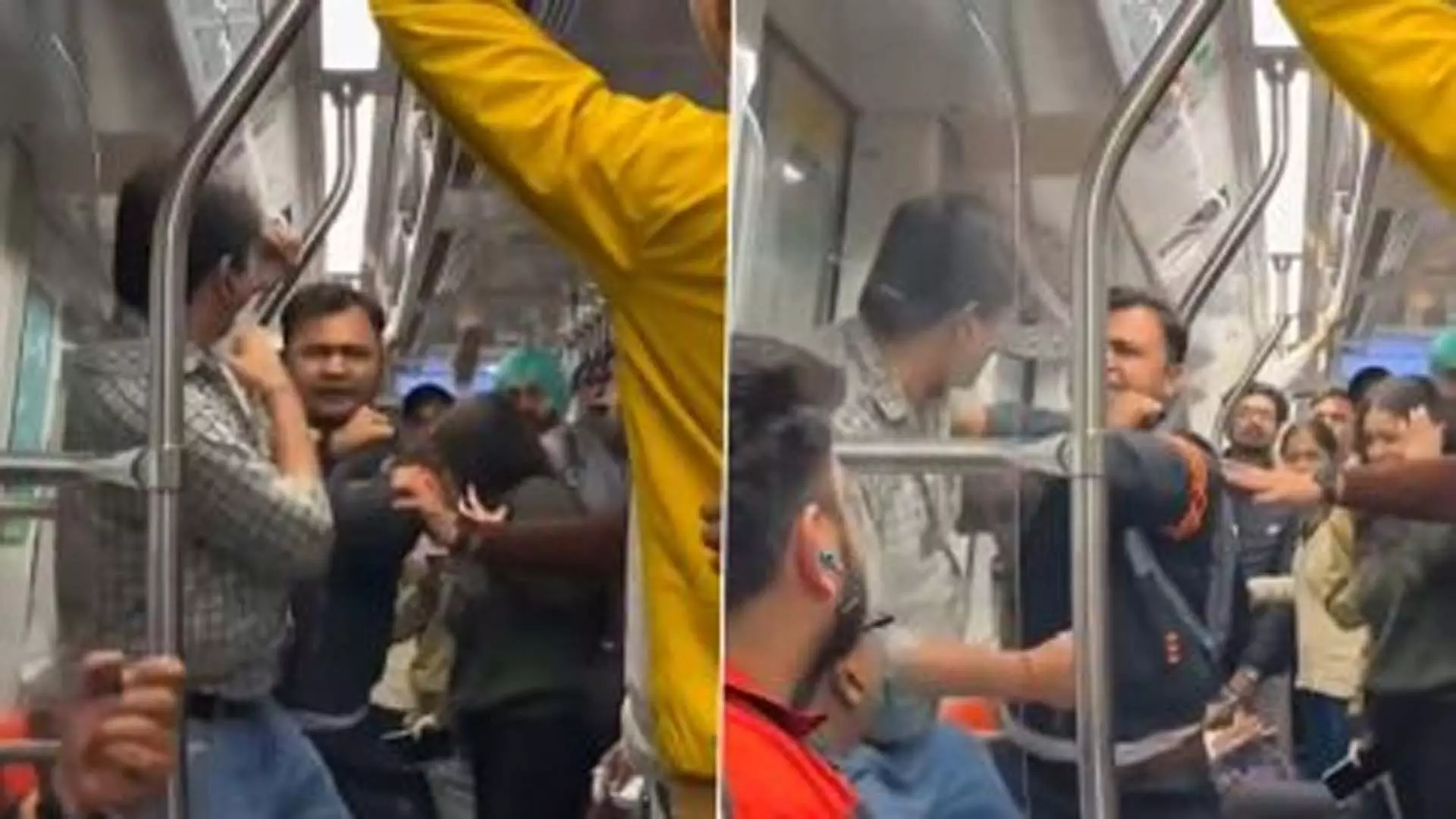 Viral Video: दो यात्रियों ने दिल्ली मेट्रो में जमकर की मारपीट, वीडियो वायरल