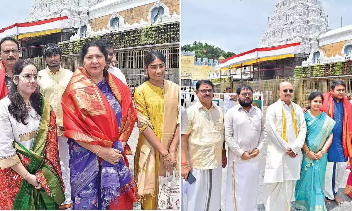 उच्च न्यायालय के न्यायाधीश ने Tirumala में प्रार्थना की