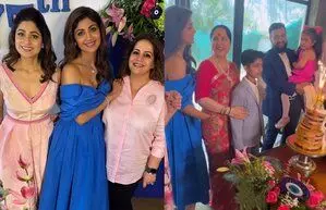 Shilpa Shetty ने अपनी मां के लिए शानदार जन्मदिन की पार्टी रखी