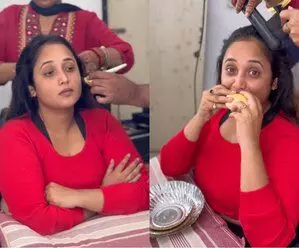 Rani Chatterjee ने मुंबई में वड़ा पाव का लुत्फ़ उठाया