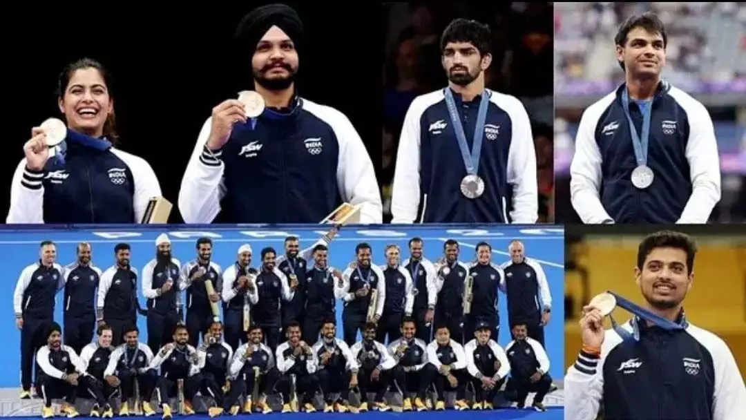 Paris Olympics: भारतीय दल एक सिल्वर और पांच ब्रॉन्ज के साथ 71वें स्थान पर