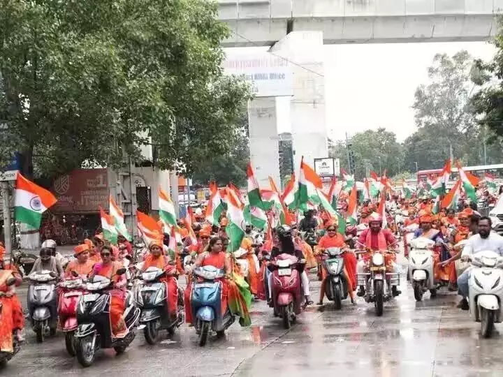 BJP Curtorim मंडल ने स्वतंत्रता दिवस मनाने के लिए बाइक रैली का किया आयोजन