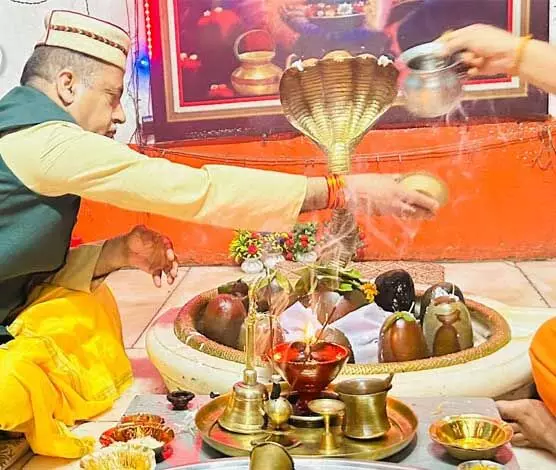 HP: एकादश रुद्र महादेव मंदिर पहुंचे नेता प्रतिपक्ष जयराम