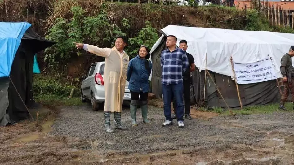 Nagaland : तुएनसांग में भूस्खलन से 251 घर तबाह; मंत्री ने राहत और सहायता का वादा किया