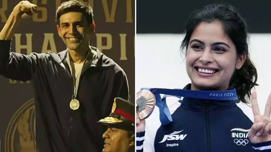 Manu Bhaker ने की ‘चंदू चैंपियन’ देख कार्तिक आर्यन की तारीफ