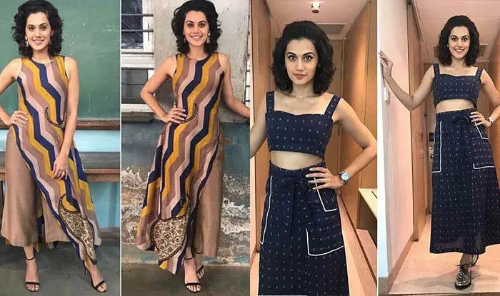 Taapsee Pannu ने मिक्स एंड मैच आउटफिट्स की कला को बखूबी दिखाया