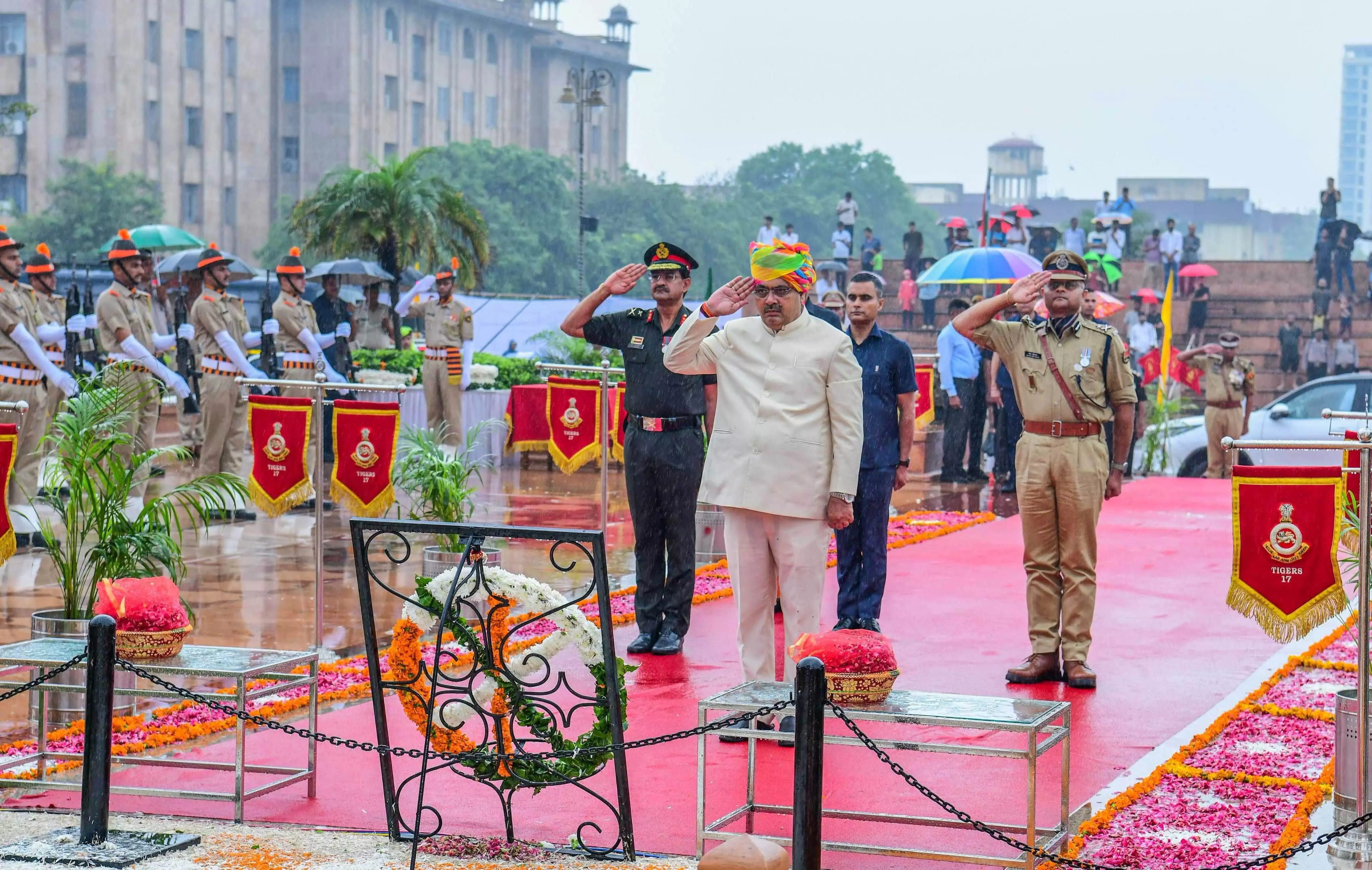 78वें स्वतंत्रता दिवस पर राजस्थान के सीएम भजनलाल शर्मा ने किया ध्वजारोहण