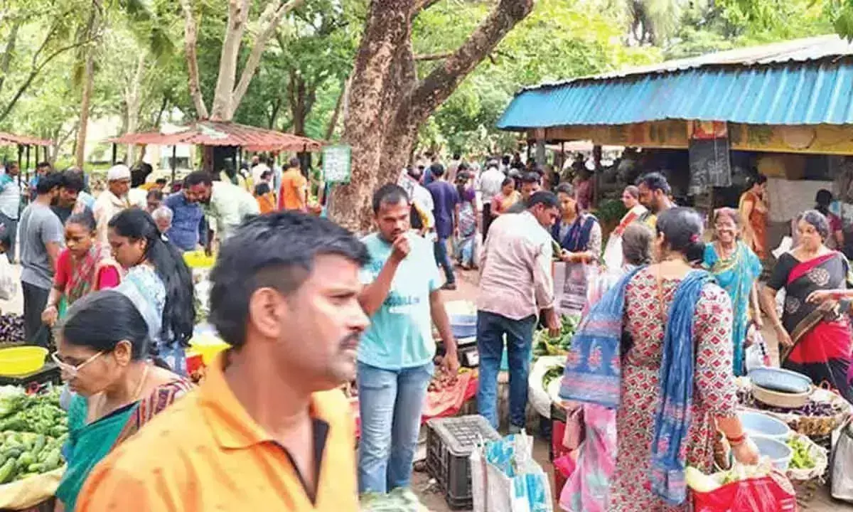 Andhra Pradesh: वरलक्ष्मी व्रत से पहले शहर के बाजारों में रौनक