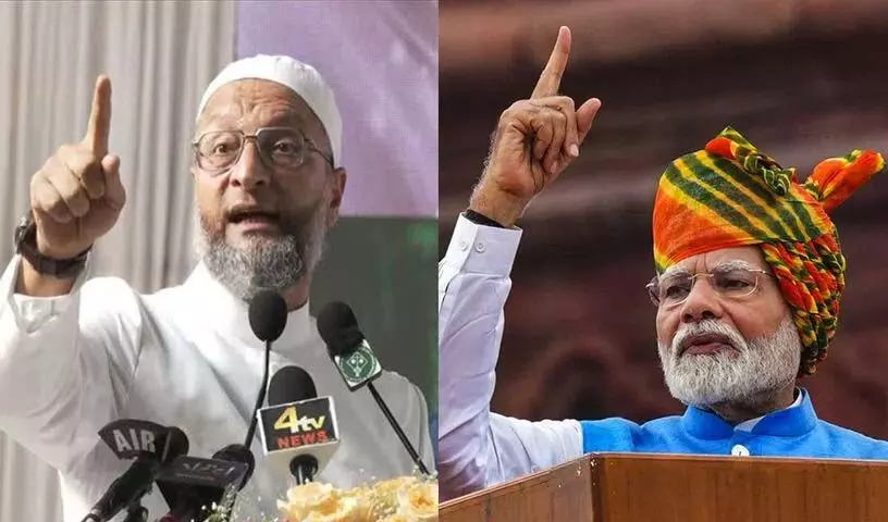 Owaisi ने प्रधानमंत्री के स्वतंत्रता दिवस भाषण की आलोचना की