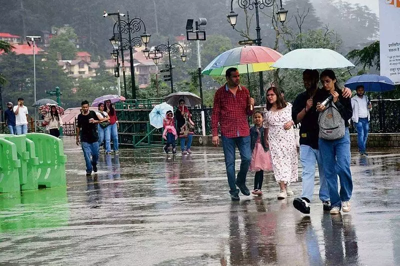 Himachal : 23 अगस्त तक हिमाचल में भारी बारिश