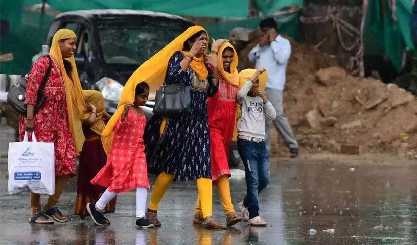 Hyderabad में आज को मध्यम बारिश होने की संभावना