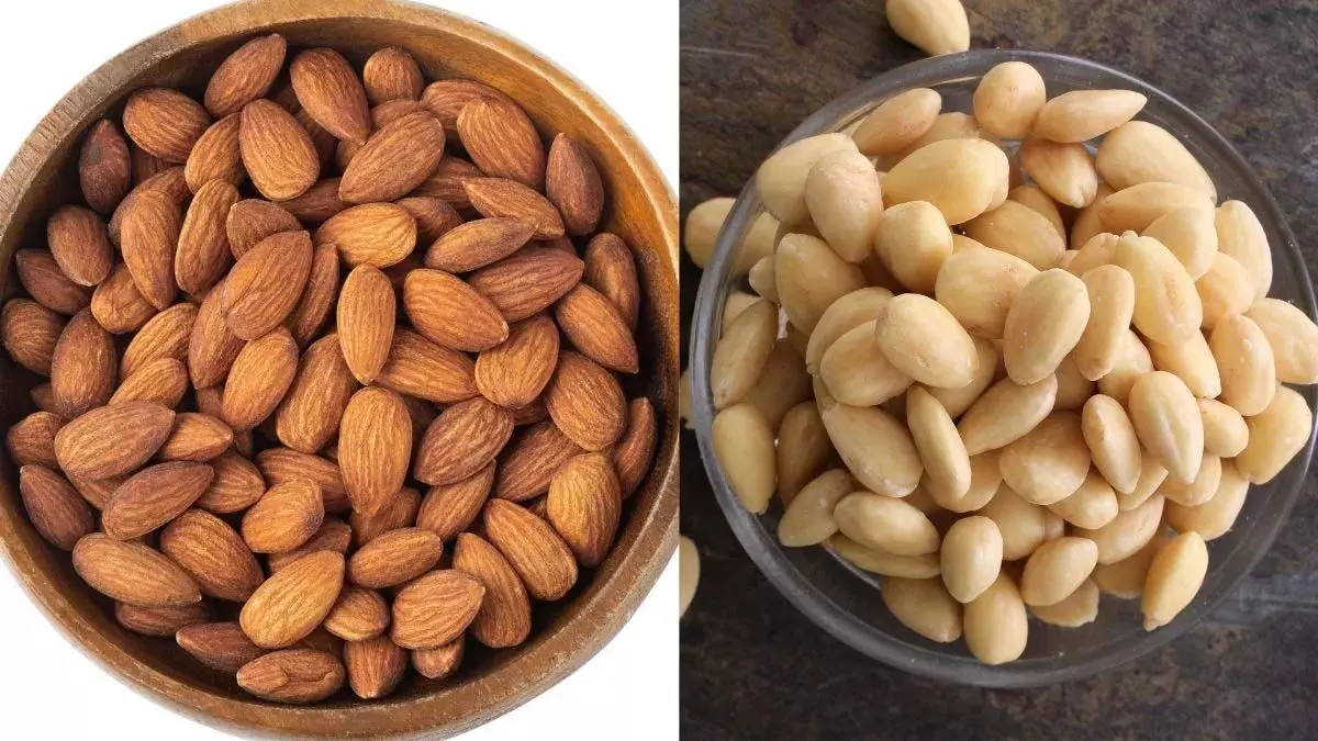 छिलके सहित Almonds या बिना छिलके वाले बादाम,कौन सा खाना है बेहतर?