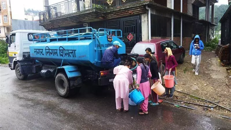 Himachal : स्रोत पर गन्दगी बढ़ने से शिमला में जलापूर्ति प्रभावित