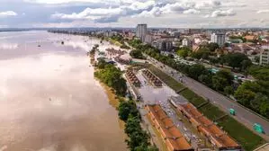 Laos मेकांग नदी में बढ़ते जलस्तर पर कड़ी नज़र रख रहे