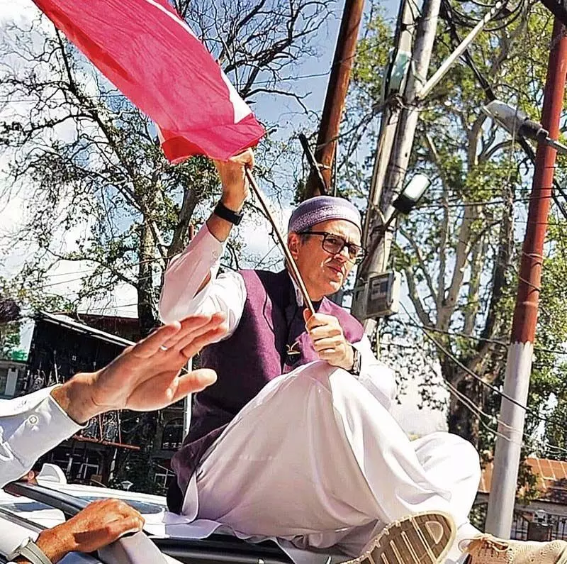 Omar Abdullah ने गंदेरबल से नामांकन दाखिल किया