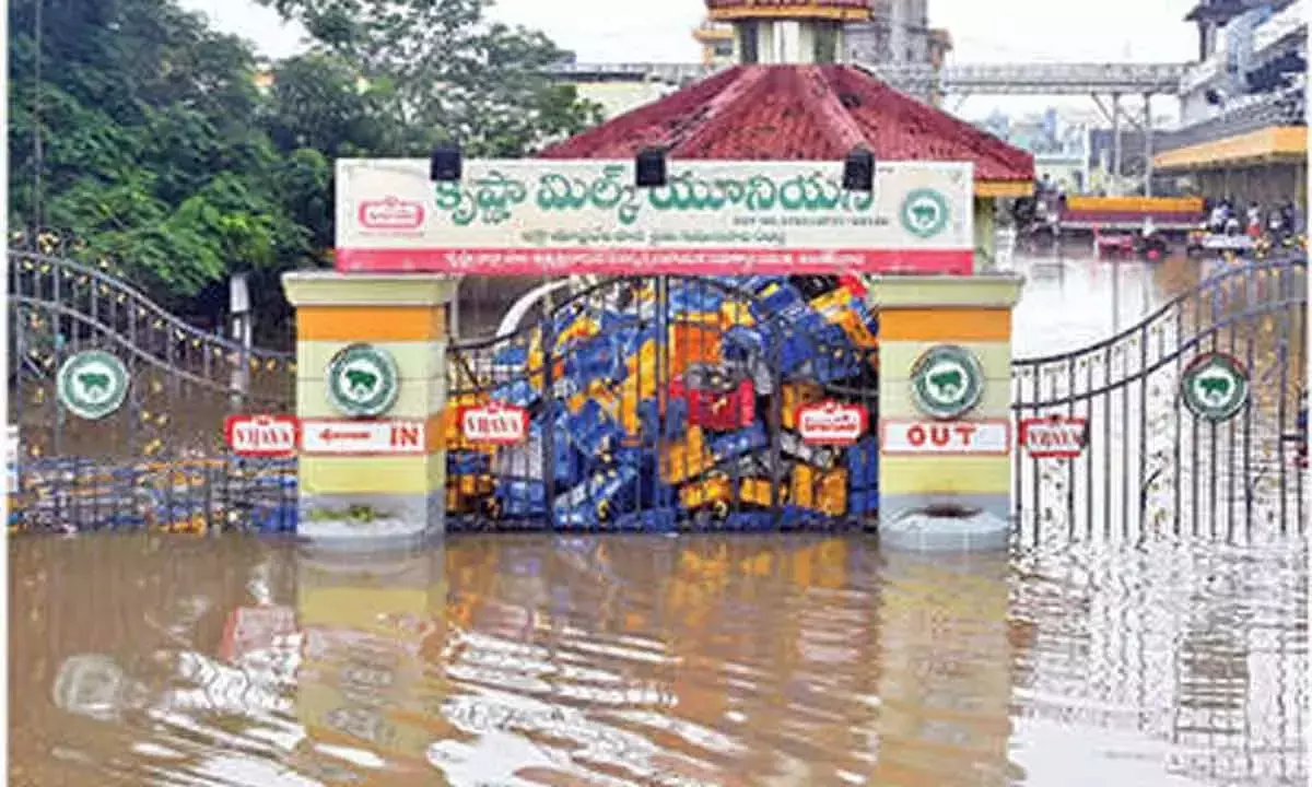 Andhra Pradesh: विद्याधरपुरम के निवासियों के लिए बाढ़ का और अधिक प्रकोप