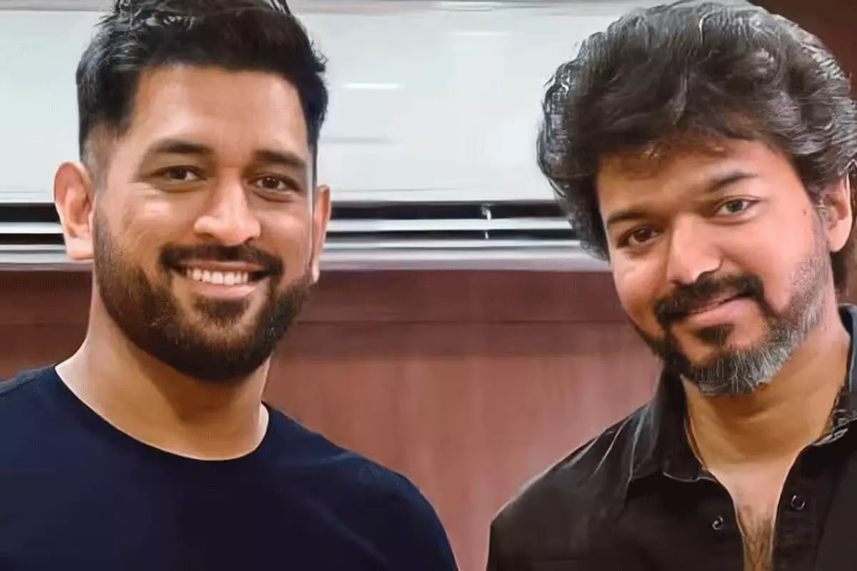 Thalapathy विजय गोट में महेंद्र सिंह धोनी नजर आये