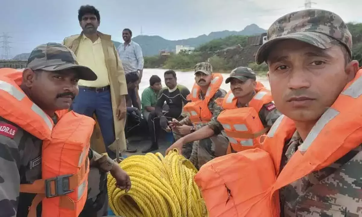 Vijayawada में भारतीय सेना के HADR ऑपरेशन पर अद्यतन जानकारी