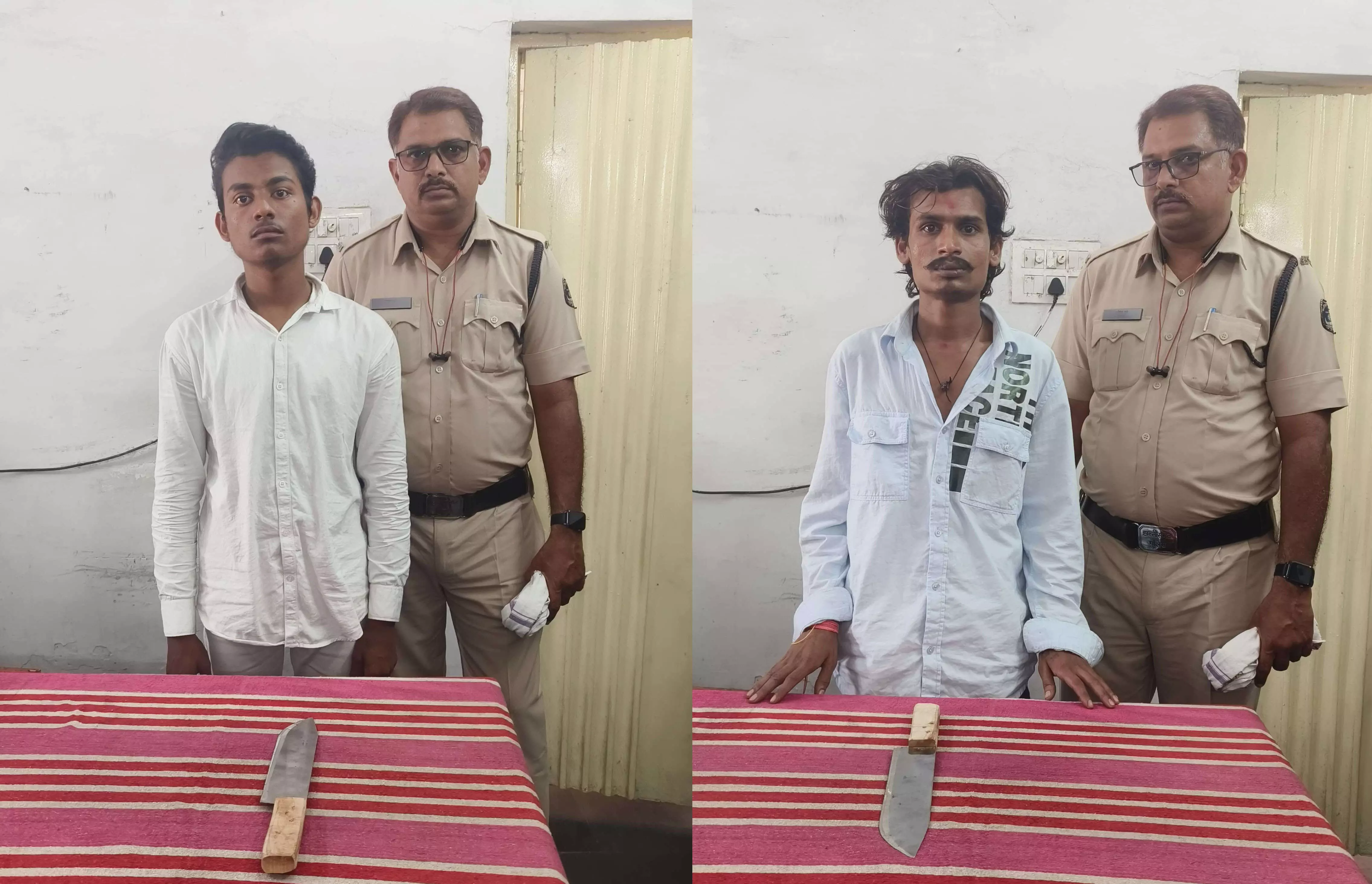 गुढ़ियारी पुलिस ने चाकूबाजों पर लिया एक्शन, 2 धरे गए