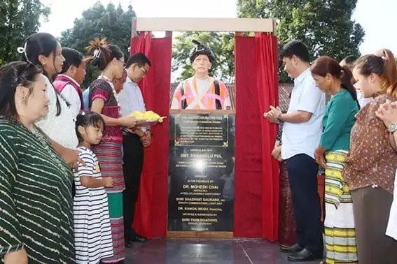 Arunachal : मंत्री दासंगलू पुल ने आईजीजीसी में खप्रिसो क्रोंग की प्रतिमा का अनावरण किया