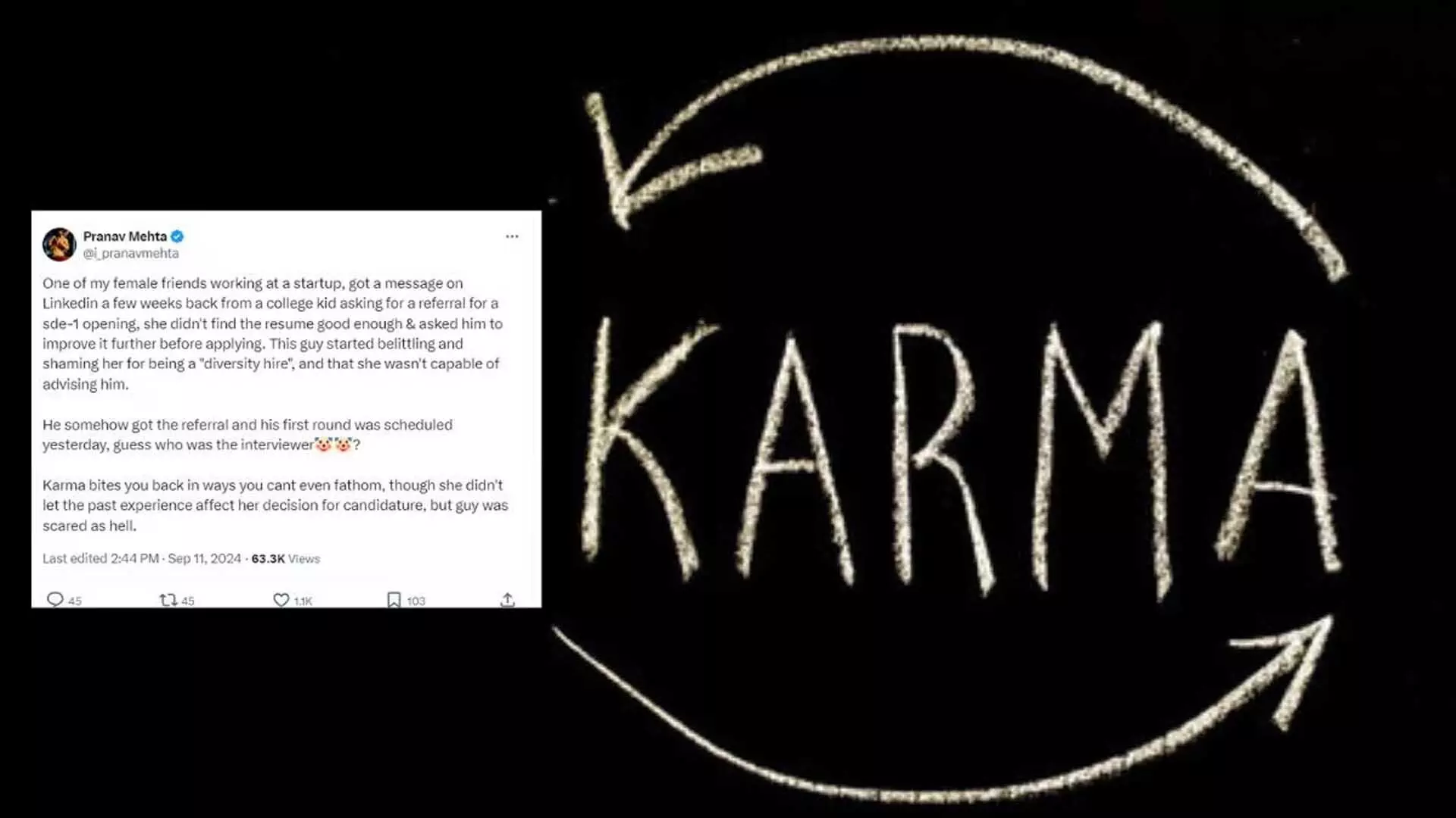 Karma! लिंक्डइन पर महिला का किया था अपमान, फिर इंटरव्यू में जो हुआ...