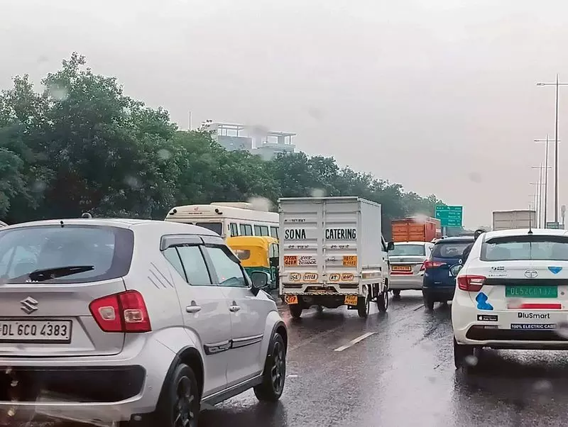 NH-48 पर निर्माण कार्य के कारण दिल्ली-गुरुग्राम एक्सप्रेसवे पर यातायात बाधित