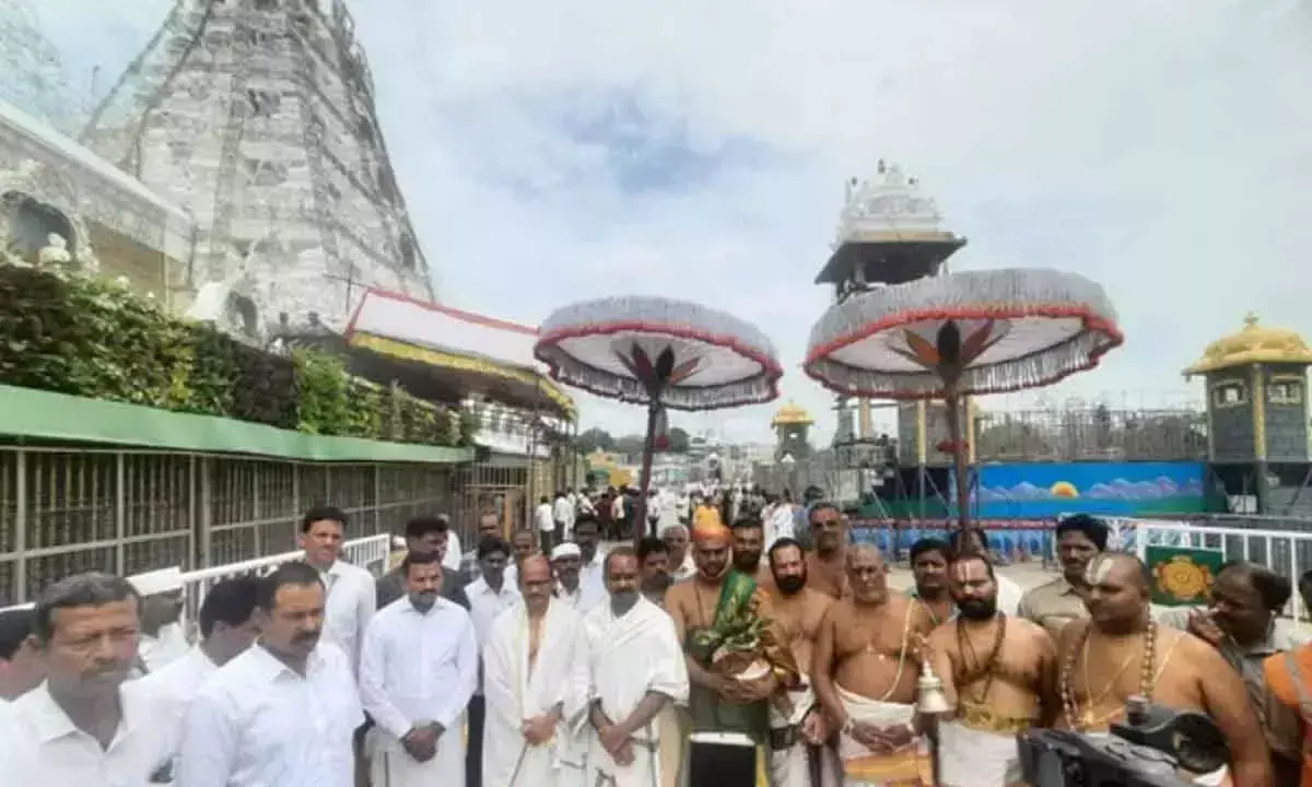 Tirumala मंदिर में शुद्धिकरण शांति होम का समापन