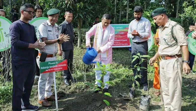 Manipur: ए ट्री कॉल्ड मदर थीम पर वृक्षारोपण प्रतियोगिता का आयोजन