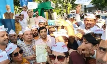 Muzaffarnagar: पुरानी पेंशन बहाली के विरोध में जन आक्रोश मार्च निकाला गया