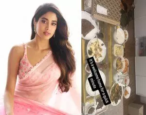 Janhvi Kapoor ने अपने वेलकम होम डिनर की आकर्षक झलक दिखाई