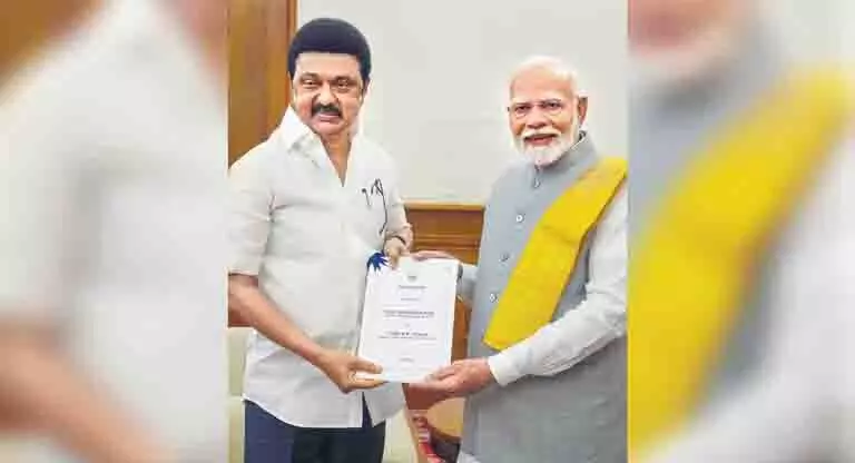 TN : सीएम स्टालिन ने पीएम मोदी से मेट्रो रेल के लिए 50:50 के अनुपात में फंड देने का अनुरोध किया