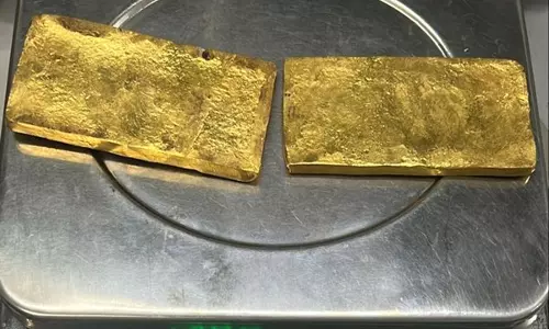 IGI पर कस्टम विभाग ने दो सोने की छड़ों के साथ यात्री को पकड़ा