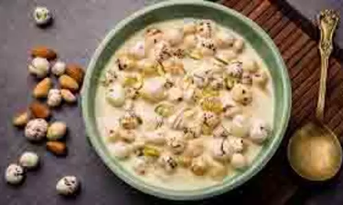 Recipe:  नवरात्रि के पहले दिन  लगाएं  मखाने की खीर का भोग