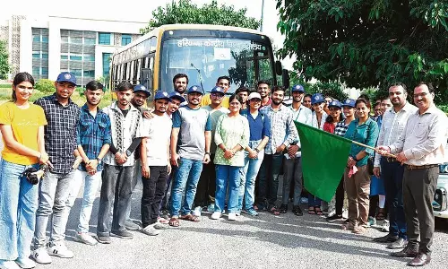 Haryana : कैम्पस नोट्स सी.यू.एच. में स्वच्छता अभियान