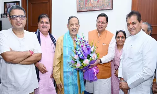 Uttarakhand CM धामी ने पूर्व सीएम बीसी खंडूरी से उनके जन्मदिन पर मुलाकात की, शुभकामनाएं दीं