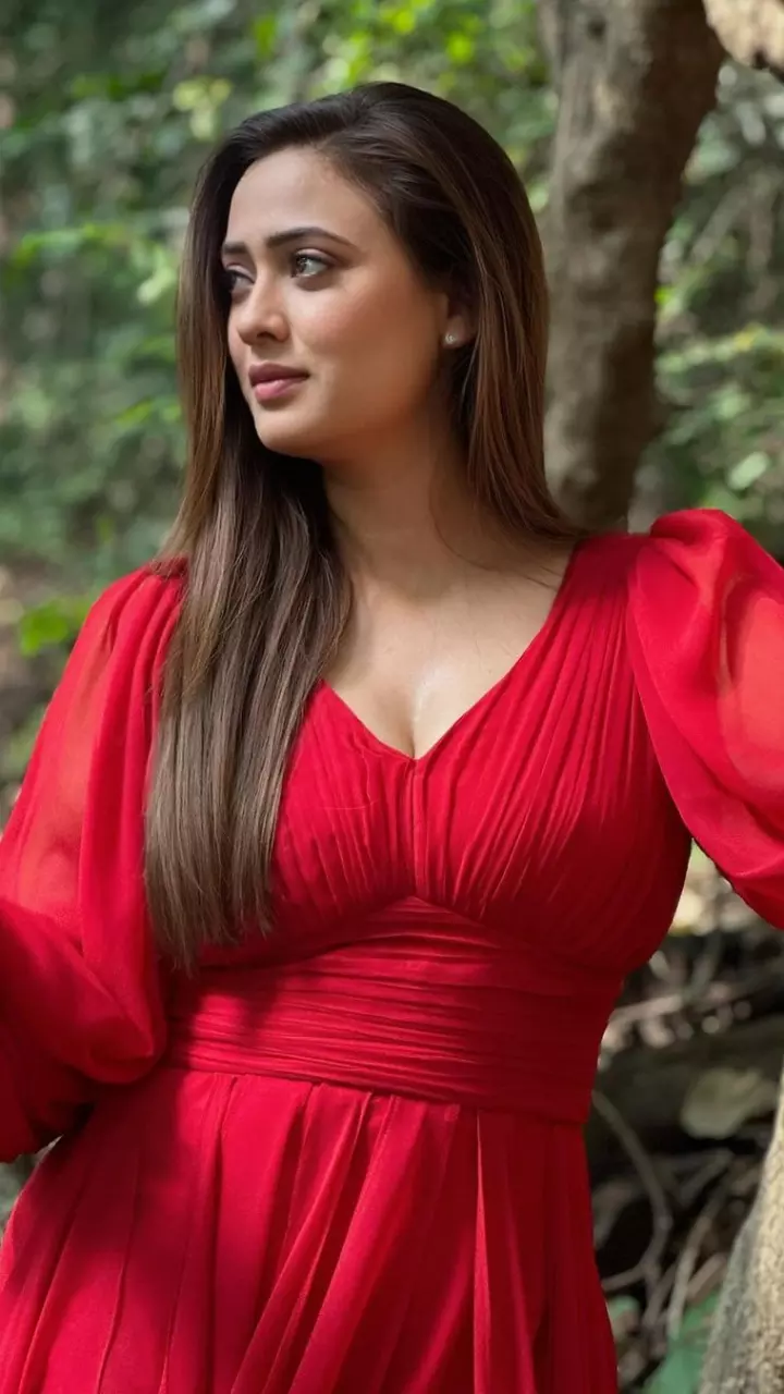 रेड गाउन छाई श्वेता तिवारी
