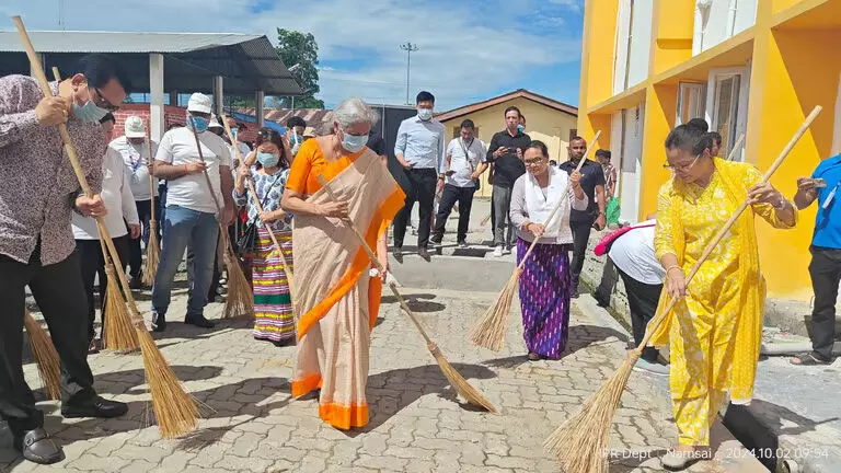 Arunachal : निर्मला सीतारमण ने स्वच्छता ही सेवा कार्यक्रम में भाग लिया