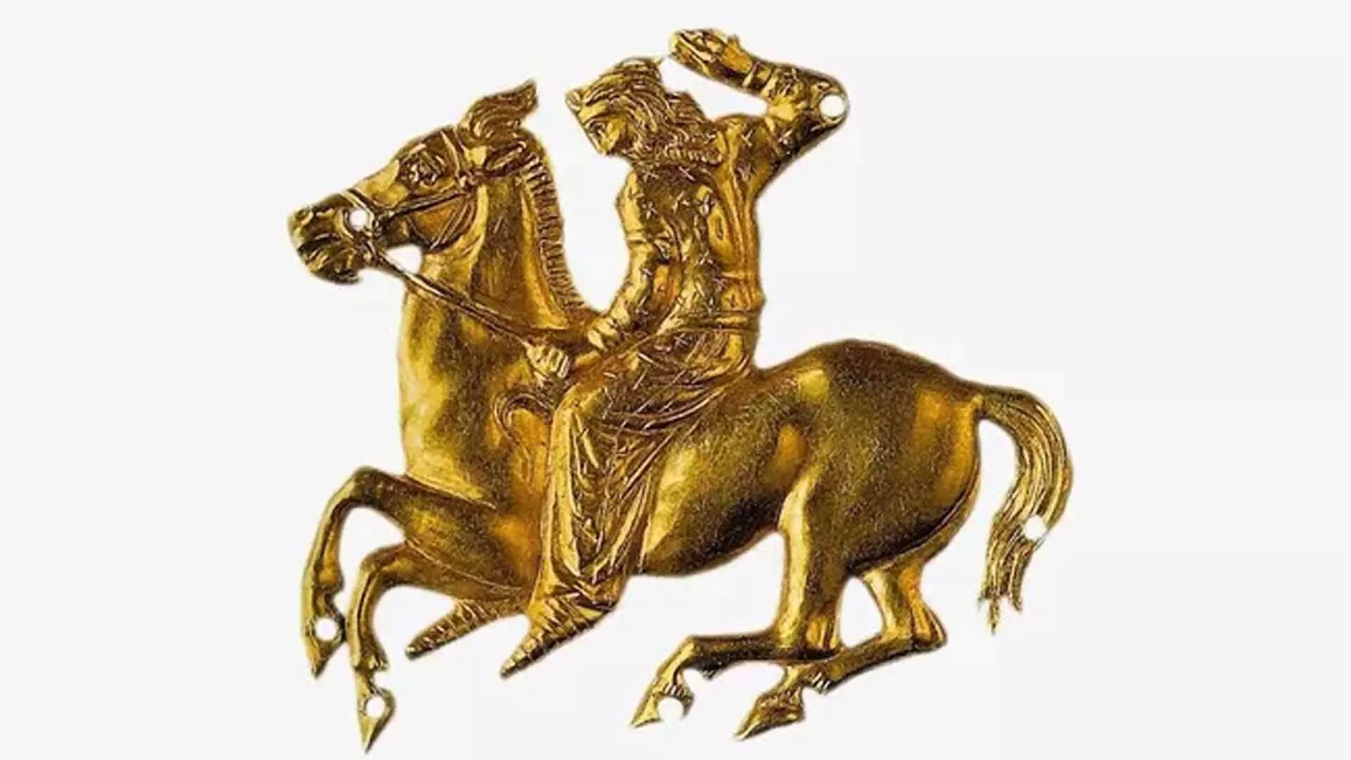 Scythian on horseback: युद्ध में जाते योद्धा की 2,400 साल पुरानी सोने की मूर्ति