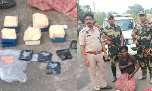 Assam : बीएसएफ और स्थानीय पुलिस ने करीमगंज जिले में करोड़ों रुपये की ड्रग्स जब्त