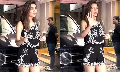 Kriti Sanon ने पपराज़ी से फ़ोटो खींचते समय आवाज़ कम रखने को कहा, वीडियो...