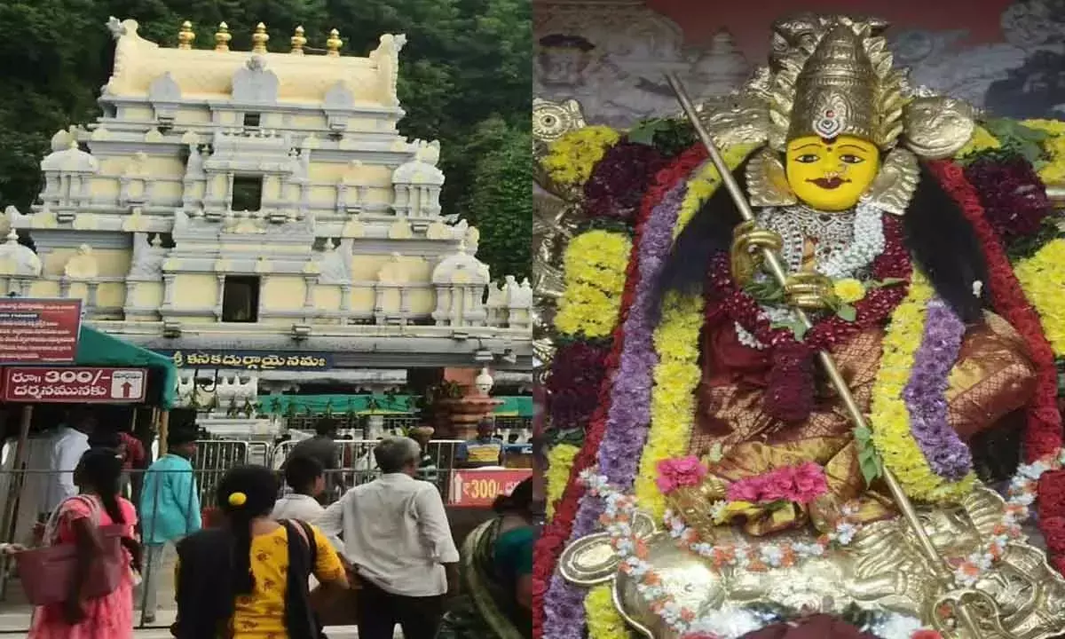 Indrakiladri मंदिर में दशहरा शरण नवरात्रि उत्सव शुरू हो गया है