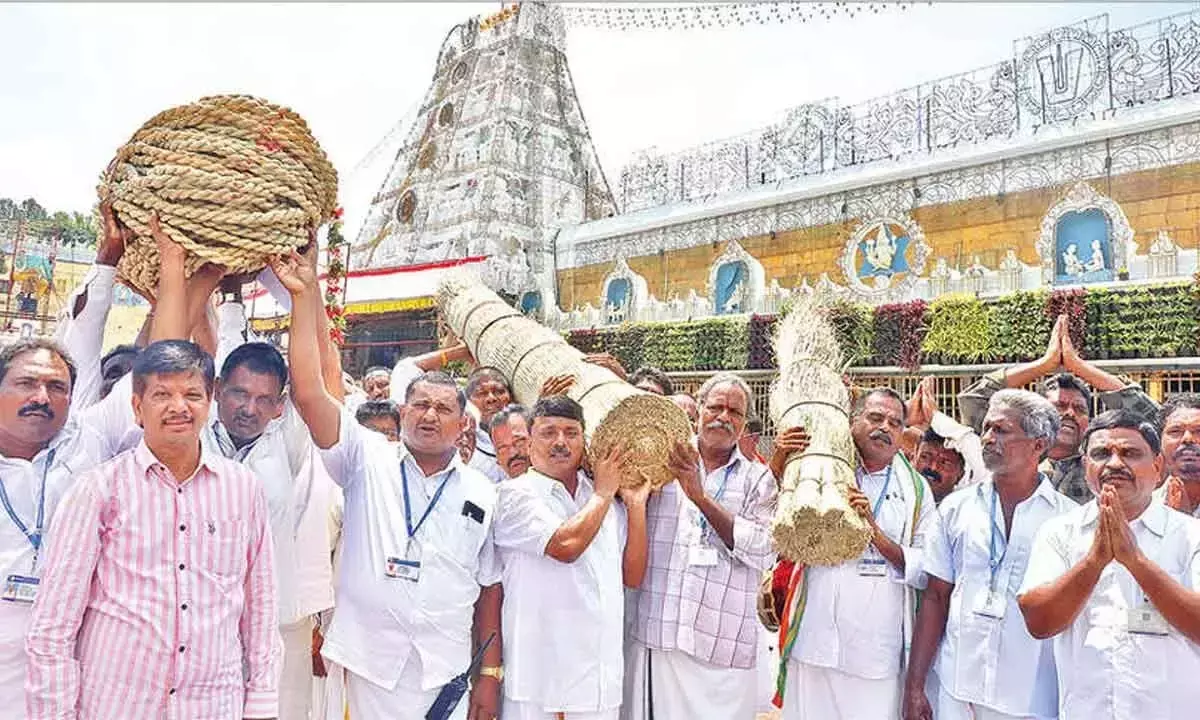 Andhra Pradesh: दरभा मात और रस्सी जुलूस निकाला गया