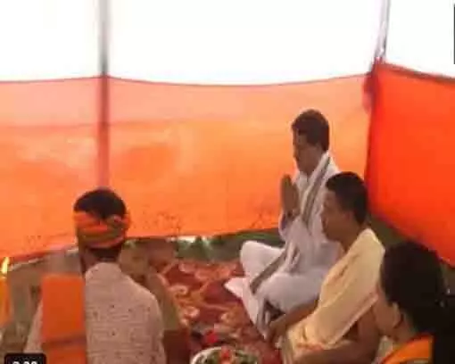 Tripura CM माणिक साहा ने एकता मॉल भूमि पूजन में भाग लिया