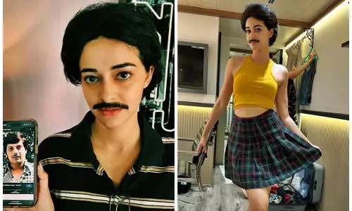 अनन्या पांडे ने CTRL से BTS तस्वीरों में मूंछों वाला लुक दिखाया अनन्या पांडे ने CTRL से BTS तस्वीरों में मूंछों वाला लुक दिखाया