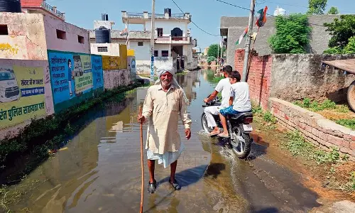 Haryana : दाऊमाजरा की गलियों में गंदा पानी आना ‘विकास’ नहीं है गांव वाले Haryana : दाऊमाजरा की गलियों में गंदा पानी आना ‘विकास’ नहीं है गांव वाले